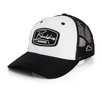 Blackskies® Race Baseball Cap | Herren Damen Premium Trucker Cap | Snapback Schirm Mütze Kappe Basecap Weiß-Schwarz - Männer Frauen Unisex Streetwear Outdoor Sommer Freizeit