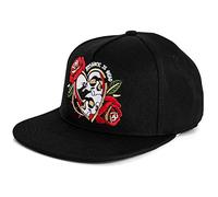 Blackskies Romance is Dead Snapback Cap | Herren Damen Schirm Premium Baseball Mütze Kappe Basecap Kappe Tattoo Neo Traditional - Schwarz