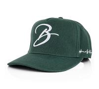 Blackskies® Script Baseball Cap | Damen und Herren Luxury Premium Snapback Hat | Schirm Mütze Flanell Urlaub Sommer Kappe Grün