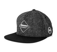 Blackskies Snapback Cap Schwarz Braun Grau Wolle Schirm Unisex Premium Baseball Mütze Kappe, Anu inheitsgröße