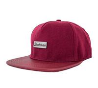 Blackskies Vanguard Snapback Cap Weinrot Herren Baseball Mütze Kappe Suede Kunst-Leder