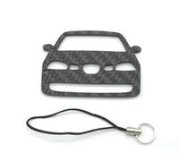 BlackStuff Carbon Fiber Schlüsselband Schlüsselband kompatibel mit Ibiza MK3 6L FR 2002-2008 CF-833 Schwarz S, Schwarz , S