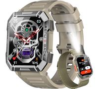 Blackview Smartwatch Herren, Fitnessuhr mit Telefonfunktion, Anrufe tätigen/empfangen, Kompass, IP68 Wasserdicht, Sportuhr mit 100+ Sportmodi, Puls-Schlaf-Monitor, Schrittzähler, Uhr für Android iOS