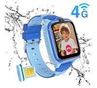 Blackview Z10 Kinder-Smartwatch, GPS und 4G-Videoanrufe, Bluetooth, IP67, 1,83" IPS, 1GB+8GB, 680mAh, Bewegungssensor, LBS+WiFi+GPS, SOS, Installierbare Software, Blau