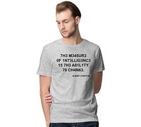 BLAK TEE Herren The Measure of Intelligence is The Ability to Change Quote by Mr. Einstein T-Shirt XL