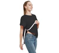 Blamoche Post Shoulder Surgery Shirt, Damen Kurzarm Shirt mit Premium Snap, Chemo-Kleidung (X-Large, Schwarz)