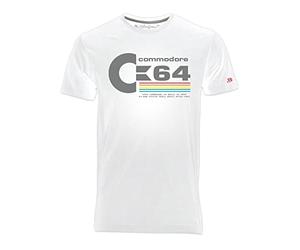Blasfemus Herren T-Shirt Commodore 64 C64 80er Jahre Vintage Nerd, Weiß, XL