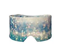 Blau Golden Bokeh Glitter Polka Dots Glitter, Vollständige Augenabdeckungen, lichtblockierende Augenmaske, Schlafaugen- und Ohrenschützer