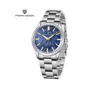 (Blau) PAGANI DESIGN 40MM Herren Quarzuhren TMI VH31 Luxus Business Top Saphir 316L Edelstahl