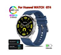(Blau) Watch GT4 für kompatible Huawei Smart Watch Adult GPS Tracker 1,43 Zoll 466*466 HD-Bildschirm Immer Bluetooth-Anruf