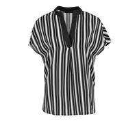 Blau-weiß gestreiftes ärmelloses Top M