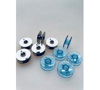 Blaue Spulen und Metall Spulen für Pfaff tipmatic Nähmaschinen 10 St.