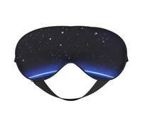 Blaue Sternbild-Galaxie-Schlafmaske, elastisches Band, Reisen und Nickerchen, weiche Augenabdeckung für Reisen, Yoga, Nickerchen
