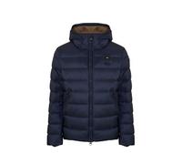 Blauer Acton 03086 Kurze Daunenjacke für Herren, Nylon, Schwarz, blau, L