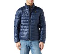 Blauer Herren GIUBBINI Corti Imbottito Piuma Steppjacke, 881 Stück Iris Int. Kalkstein, XL