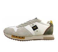 Blauer Herren Sneaker USA Queens01 S6QUEENS01/NUB Leder/Textil Weiß/Beige Größe 46