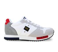 Blauer Queens01 Herren-Sneakers, Weiß/Rot/Blau - S6QUEENS01-MES-WRN, Weiß Rot Blau, 45 EU
