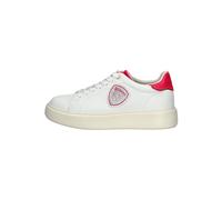 Blauer Sneaker Leder Weiß/Pink - 40