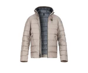 Blauer. USA Daunenjacke Herren Stehkragen Mikrofaser grau, 3XL