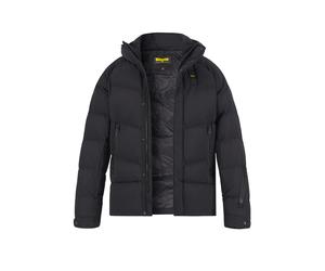 Blauer. USA Steppjacke Herren Stehkragen Mikrofaser schwarz, 3XL