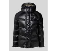 Blauer Usa Steppjacke mit Label-Patch Modell 'CROWN' in Black, Größe XL