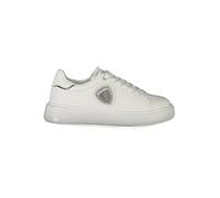 Blauer Damen Sneaker Weiß mit Logo Elegante Optik - Größe: 36