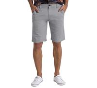 BlauerHafen Herren Sommer Chinoshorts Schlanke Passform 9" Klassische Baumwolle Lässiges Golf Strand Jogger Essential Halbe Hose Alle Taillengröße 30-40 (Hellgrau, 36W)