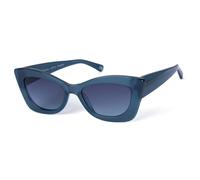 Blaues Bio-Acetat Butterfly Sonnenbrille mit UV-Schutz von Botaniq