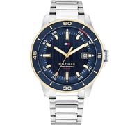 Blaues Zifferblatt Remy Uhr mit Edelstahlarmband von Tommy Hilfiger