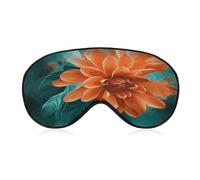 Blaugrün und Blume Augenmaske Schlafmaske Augenmasken für Schlaf Schlafmasken für Damen Herren Schlafmaske Reise Augenmaske Schlafmaske Verdunkelung Lustige Schlafmaske Niedliche Schlafmaske