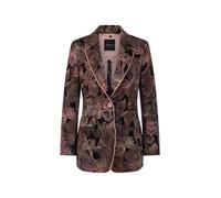 Marc Cain Collections - Blazer mit Blumenprint aus Scuba-Jersey black - Gr. - 40