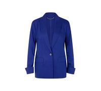 Marc Cain Blazer Remix Leinen-Mix mit Reverskragen Blau Damen Größe 42