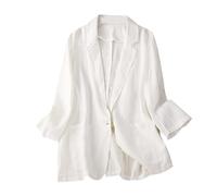Blazer Damen Sportlich, Jackett Frühling Casual Sweatblazer, Open Front Einfarbig Slim Fit Blaser Jacke Damenblazer Frühjahr Basic Freizeit Boucle Blazer Damen Große Größen Anzug Frühjahr