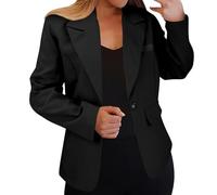 Blazer Hellblau Damen, Longblazer Damen, Sommerblazer Sportlich Anzug Festlich Elegant Sommerjacke Leicht Sakko Sommer Open Front Business Jacke, Prime-Day-Angebot