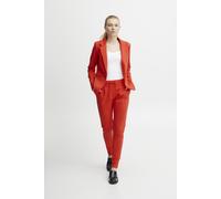 ICHI IHKATE BL Damen Blazer Kurzblazer Jacke Ein-Knopf-Blazer mit Stretch und Reverskragen, Größe:S, Farbe:Poppy Red (171664)