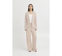 Blusenblazer ICHI "Blazer IHRUTI", Damen, Gr. M, blau (doeskin), Obermaterial: 68% Viskose Birla Livaeco CV Livaeco. 14% Polyester PES. 13% Polyamid PA. 5% Elasthan EL., Blazer Blusenblazer (37493764-