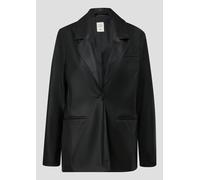 Blazer in Leder-Optik 44 schwarz 2174425.9999.44