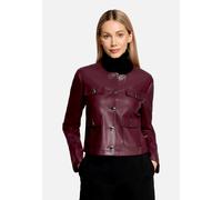 BETTY BARCLAY Jacke in Lederoptik dunkelrot | 42