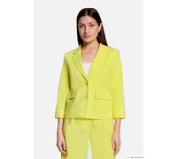 Kurzblazer BETTY BARCLAY "Damen mit 3/4 Arm", Damen, Gr. 36, gelb, Obermaterial: 59% Baumwolle, 39% Viskose, 2% Elasthan. Futter: 100% Polyester, tailliert normal, Blazer Kurzblazer (34724454-36) gelb