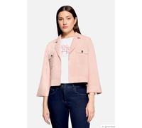Jackenblazer BETTY BARCLAY "Damen mit 3/4 Arm", Damen, Gr. 40, pink dolphin, Samt, Obermaterial: 92% Polyester, 8% Elasthan, gerade normal, Blazer (18299922-40) pink dolphin