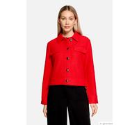Jackenblazer BETTY BARCLAY "Damen mit aufgesetzten Taschen", Damen, Gr. 48, high risk rot, Flanell, Obermaterial: 60% Viskose, 40% Wolle, gerade normal, Blazer (73013251-48) high risk rot