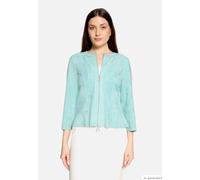 Betty Barclay Kunstlederjacke mit Zweiwege-Reißverschluss und 3/4-Arm in Mint, Größe 36