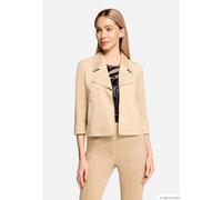 Blazer-Jacke mit Reißverschluss Beige 42