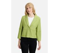 Betty Barclay Blazer-Jacke mit Reverskragen, Flanell 60% Viskose/40% Wolle, Grün Größe 40
