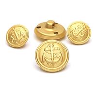 Blazer-Knöpfe mit Anker-Knöpfen aus Metall, für Blazer, Anzüge, Mantel, Uniform, Jacke, 11 Stück