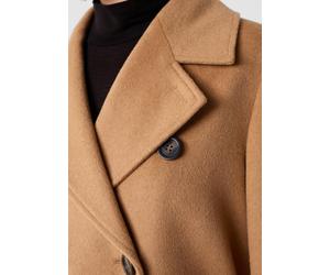 Blazerjacke im Wollmix mit Bindegürtel braun 36