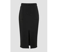 s.Oliver Bleistiftrock aus Scuba mit Schlitz und aufgesetzten Taschen schwarz 42