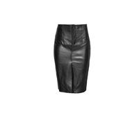 Bleistiftrock BUGATTI "bugatti Lederrock", Damen, Gr. 40, schwarz, Obermaterial: 100% Lammleder LEL., uni, regular fit, Röcke Bleistiftrock, figurbetont (76926454-40) schwarz