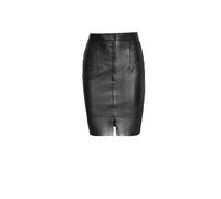 Bleistiftrock BUGATTI "bugatti Lederrock", Damen, Gr. 44, schwarz, Obermaterial: 100% Lammleder LEL., uni, regular fit, Röcke Bleistiftrock, aus hochwertigem Echtleder (94580417-44) schwarz