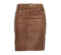 Bleistiftrock RICANO "Lederrock 0132 Skirt", Damen, Gr. M, braun (cognac), Obermaterial: 100% Lammnappaleder LANA., schmal, Röcke Bleistiftrock, Handgefertigt aus echtem Leder (99848140-M) cognac